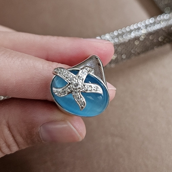 Sterling Silver Starfish Ring - Picture 2 of 7